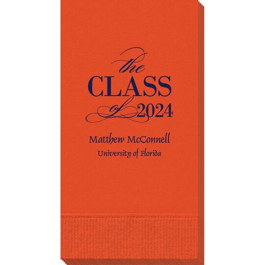 Classic Class of Graduation Guest Towels